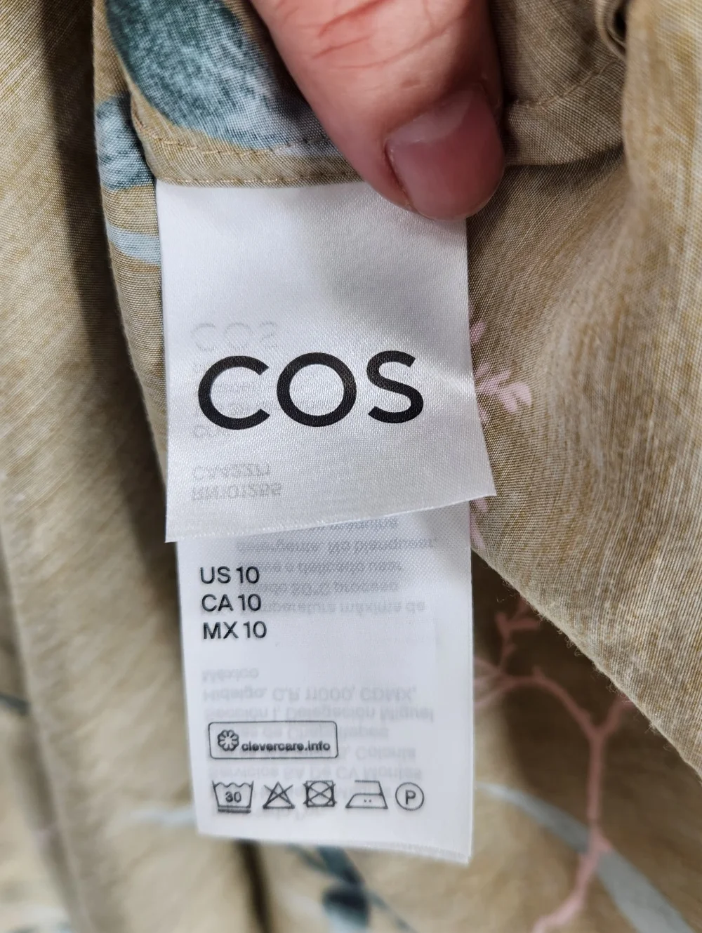 COS v neck slip maxi dress Size 10 Spring,summer Dress 100%cotton. - Picture 5 of 8